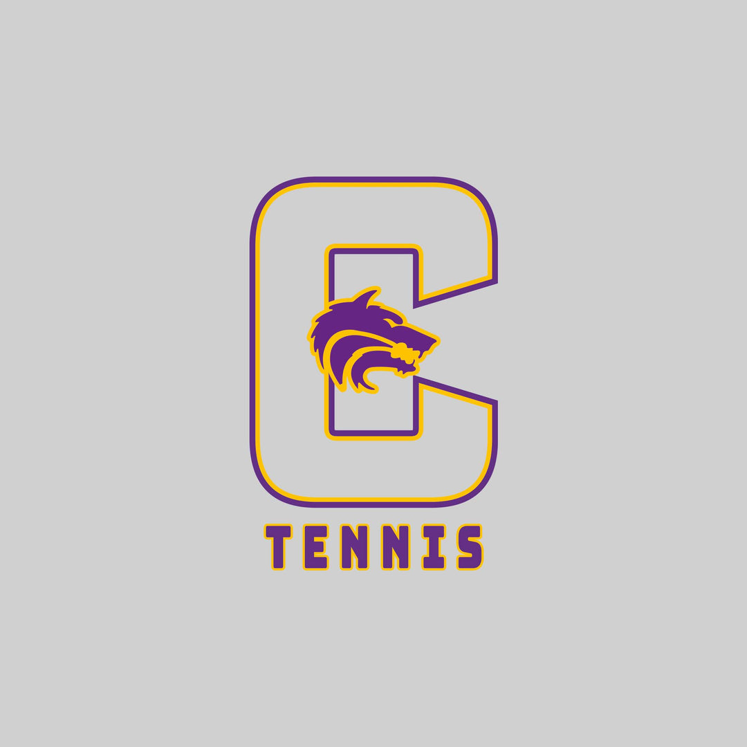 Central Wolves - Tennis - Outlined Letters Over Tennis