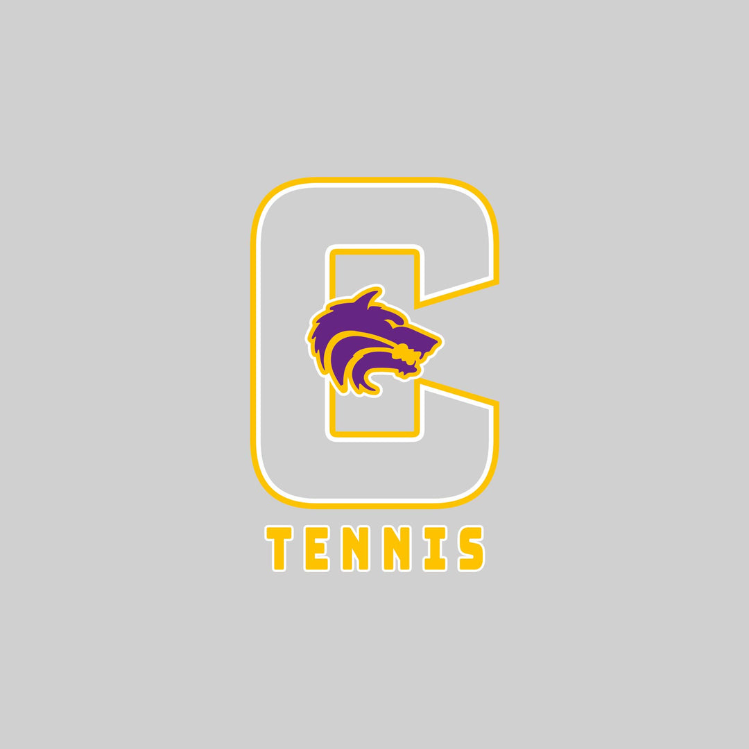Central Wolves - Tennis - Outlined Letters Over Tennis
