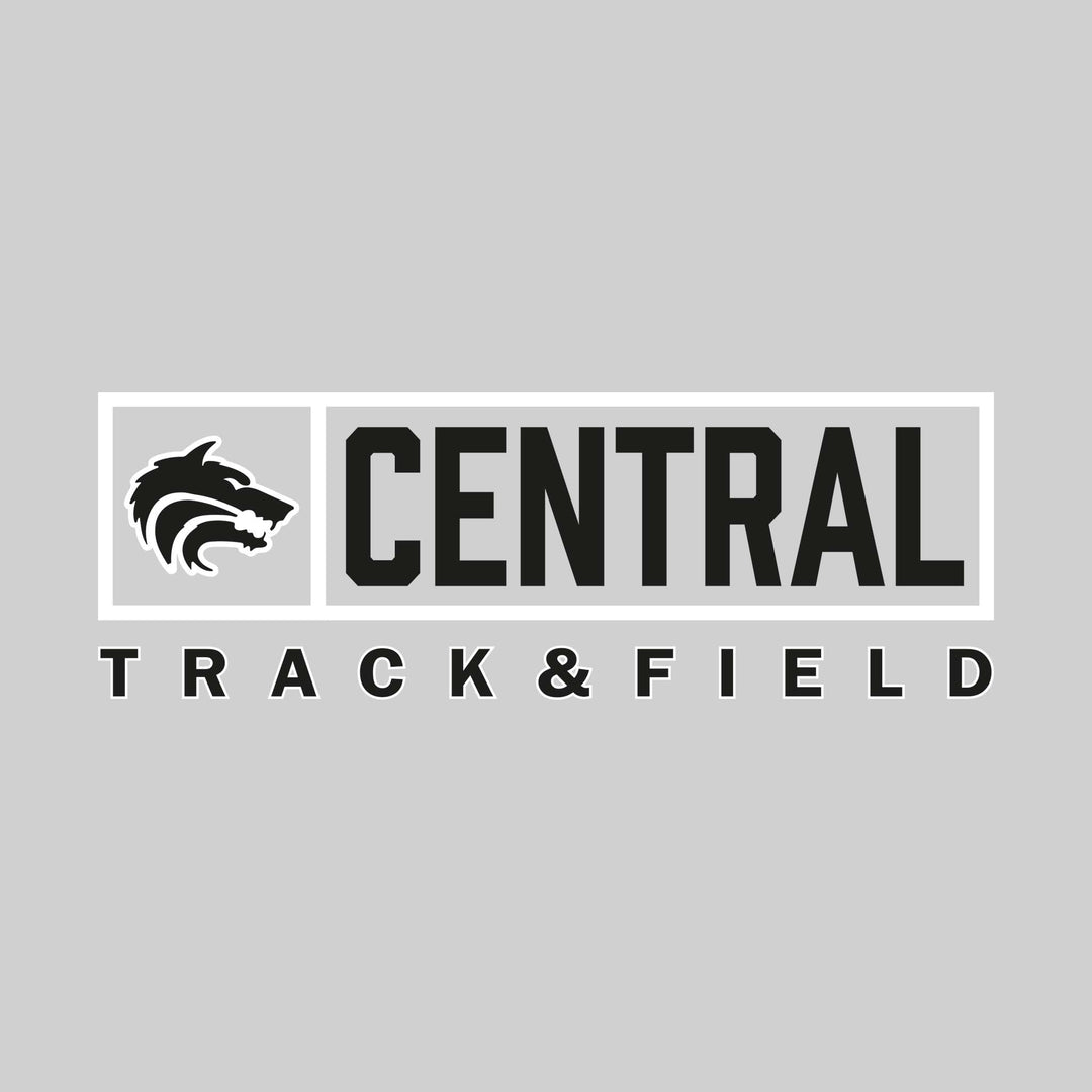 Central Wolves - Track & Field - Framed Mascot & School Name