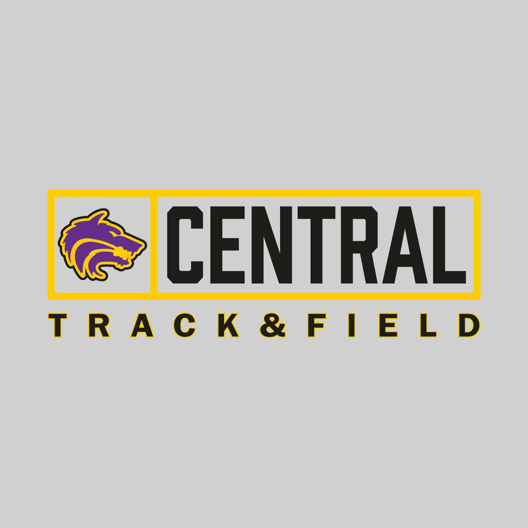 Central Wolves - Track & Field - Framed Mascot & School Name
