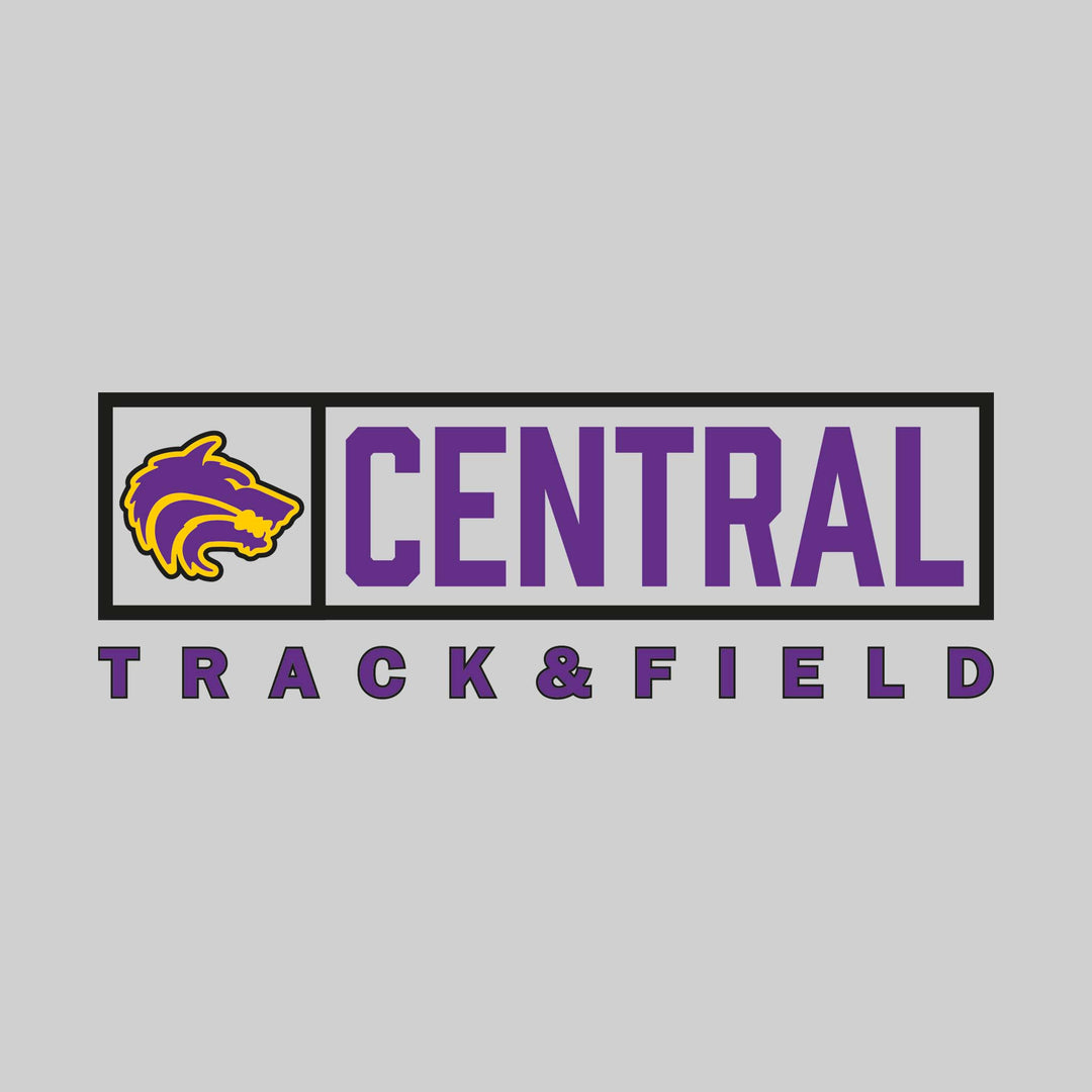 Central Wolves - Track & Field - Framed Mascot & School Name