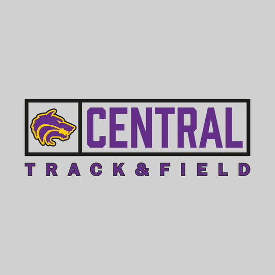 Central Wolves - Track & Field - Framed Mascot & School Name