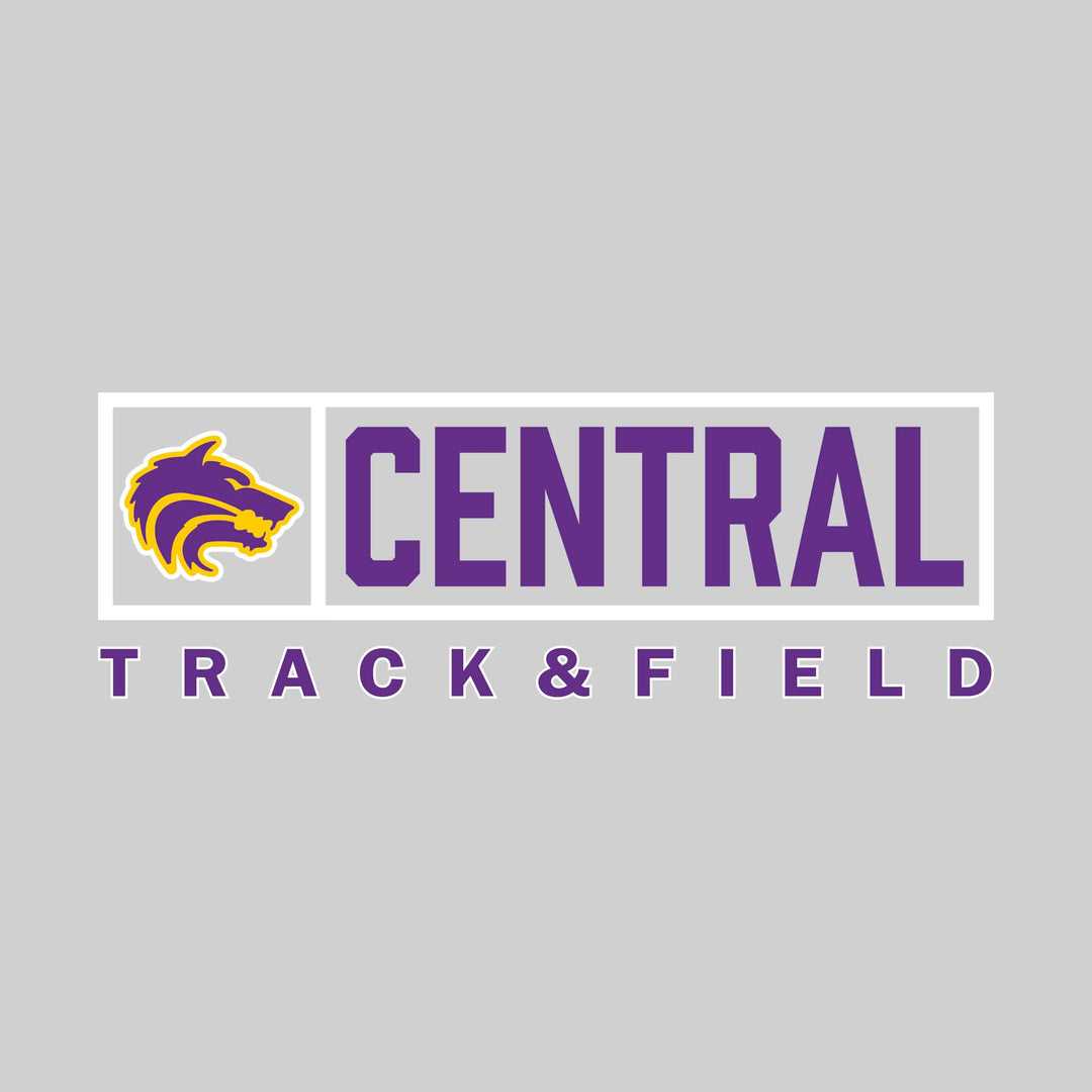 Central Wolves - Track & Field - Framed Mascot & School Name
