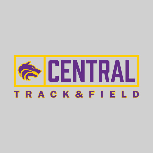 Central Wolves - Track & Field - Framed Mascot & School Name