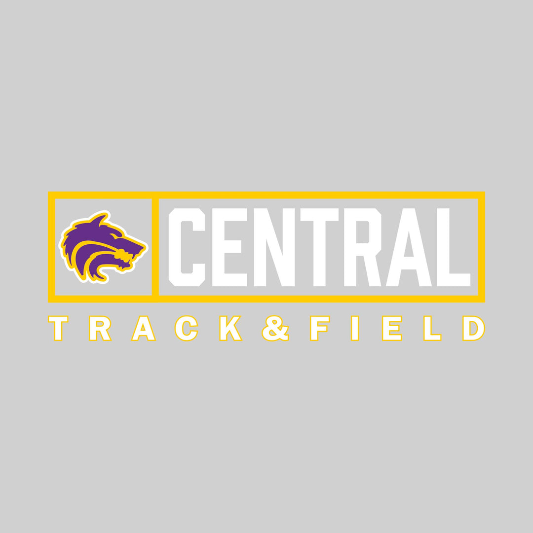 Central Wolves - Track & Field - Framed Mascot & School Name