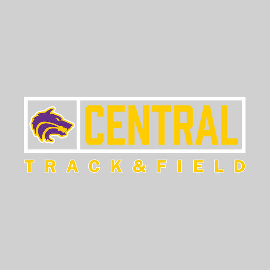 Central Wolves - Track & Field - Framed Mascot & School Name