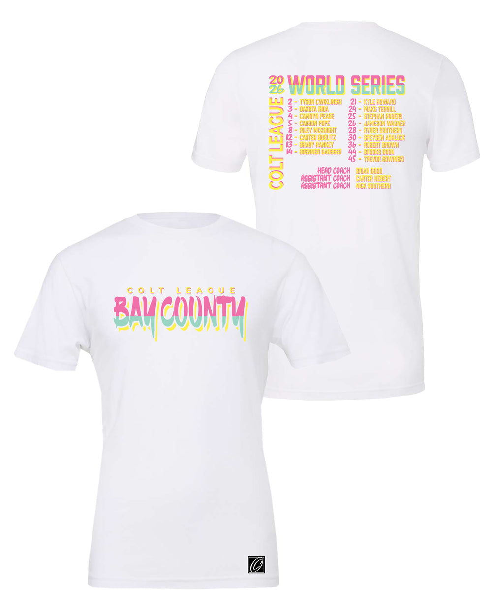 Bay County Colt League World Series - 2026 - Adult Bella Canvas Heather CVC Short Sleeve Tee