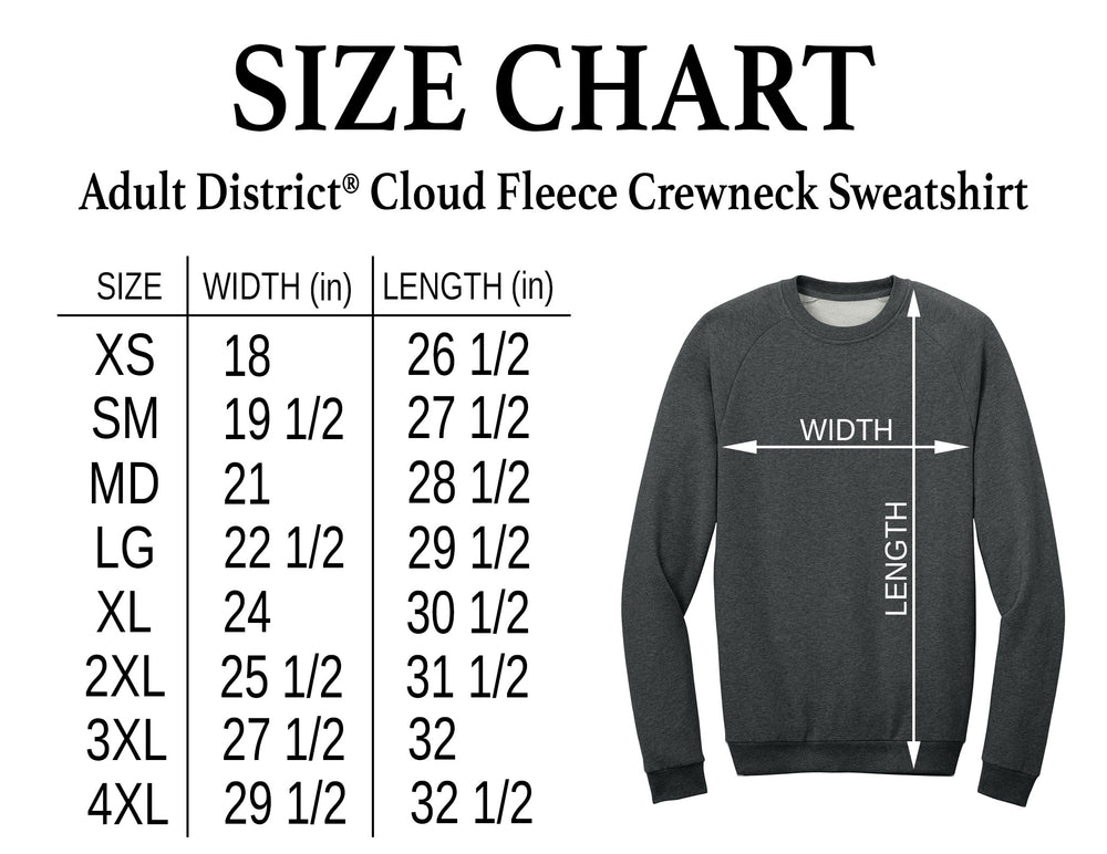 All Saints Cougars - Football - District Champs - 2026 - District® Cloud Fleece Crewneck Sweatshirt
