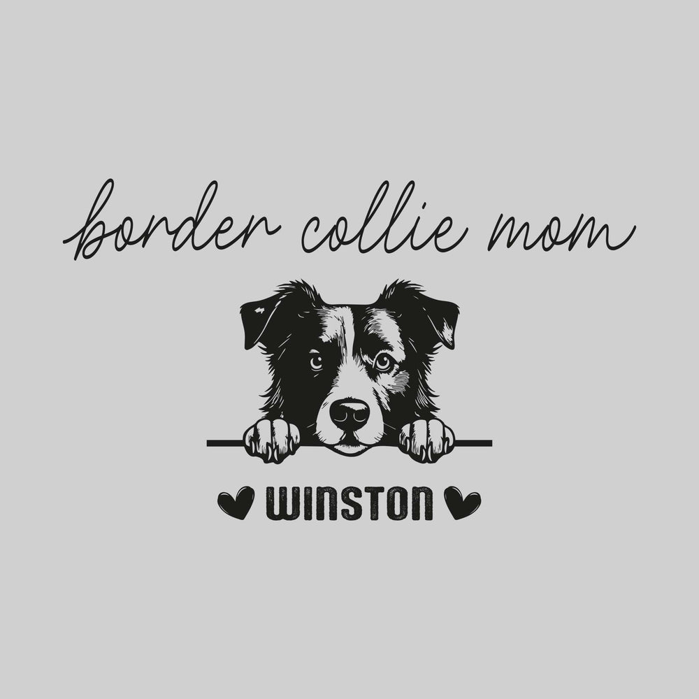 Dog Mom - Breed with Image and Pet Name - Pesonalized