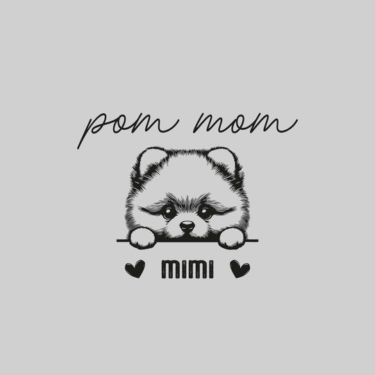 Dog Mom - Breed with Image and Pet Name - Pesonalized