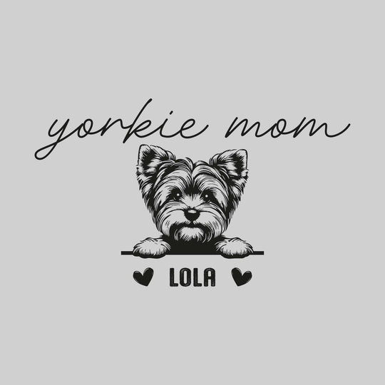 Dog Mom - Breed with Image and Pet Name - Pesonalized