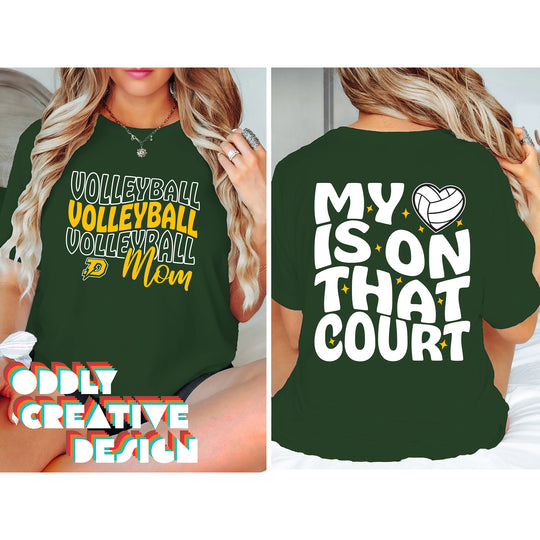 Midland Dow Chargers - Volleyball - Volleyball Mom - My Heart is on That Court