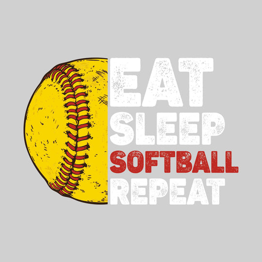 Eat Sleep Softball Repeat