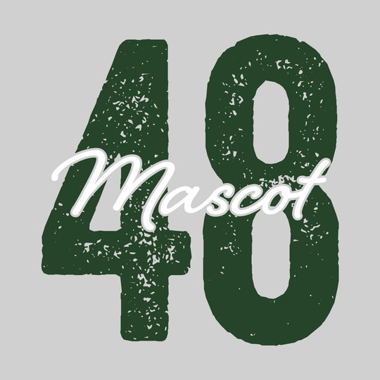 Spirit Wear - Oversized Number with Mascot and Optional Name