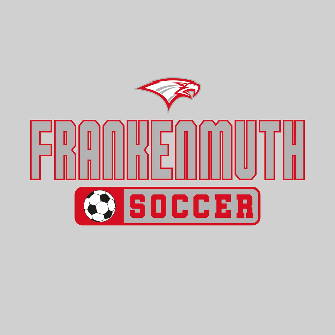 Frankenmuth Eagles - Soccer - Mascot with School Name Over Soccer