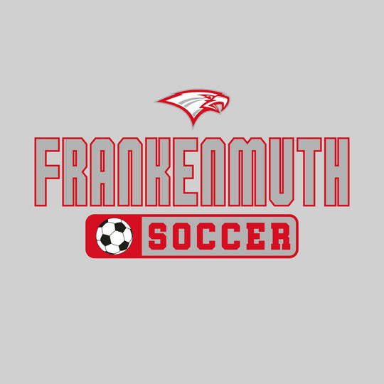 Frankenmuth Eagles - Soccer - Mascot with School Name Over Soccer