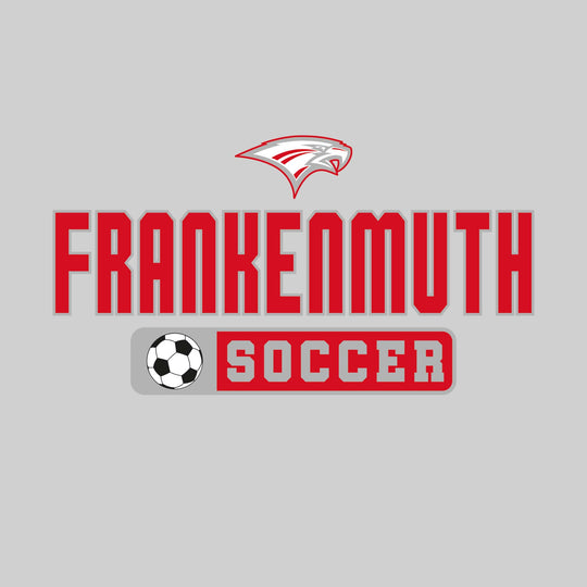 Frankenmuth Eagles - Soccer - Mascot with School Name Over Soccer
