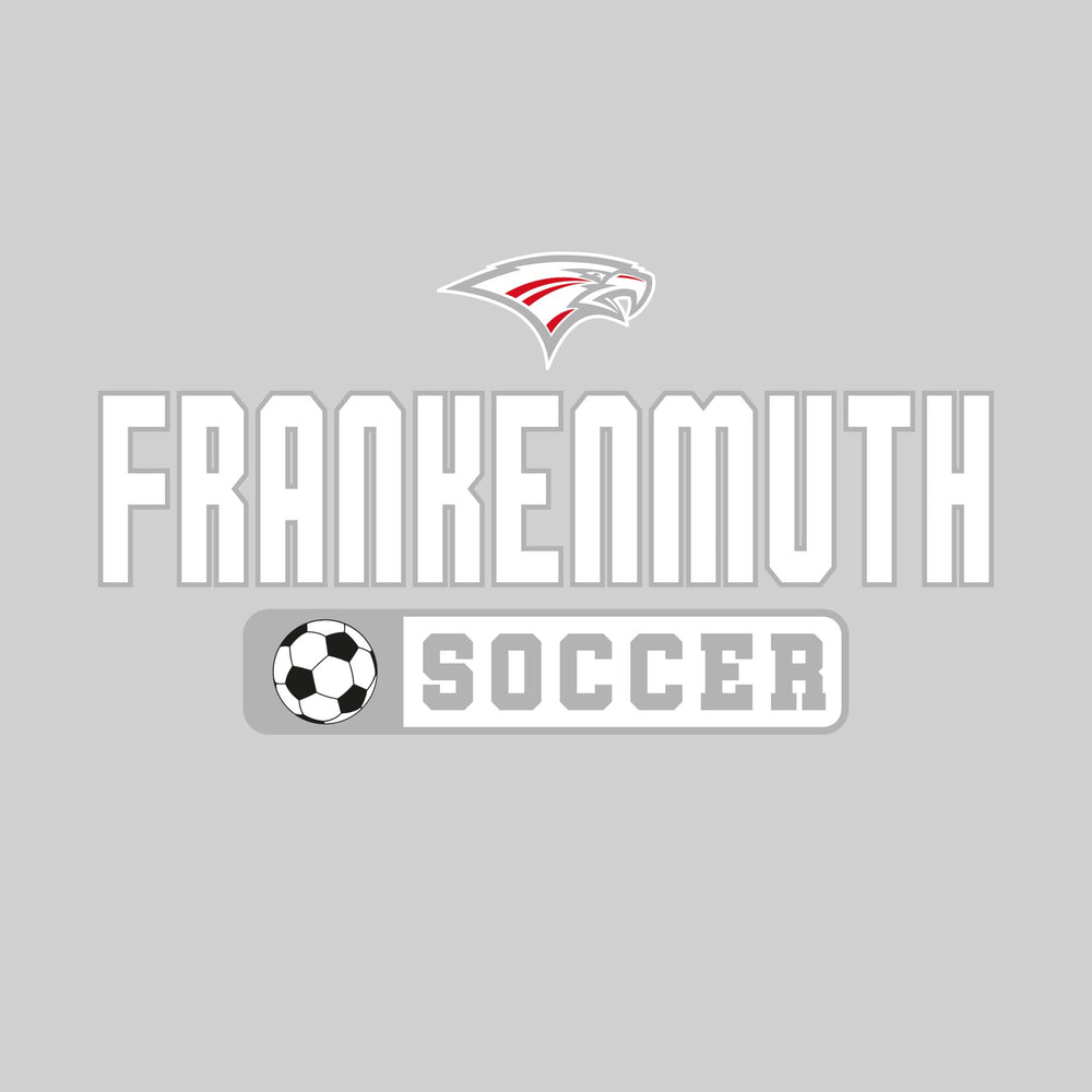 Frankenmuth Eagles - Soccer - Mascot with School Name Over Soccer