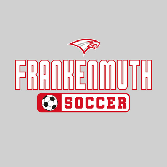 Frankenmuth Eagles - Soccer - Mascot with School Name Over Soccer