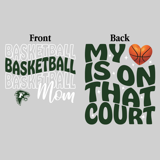 Freeland Falcons - Basketball - Basketball Mom - My Heart is on That Court
