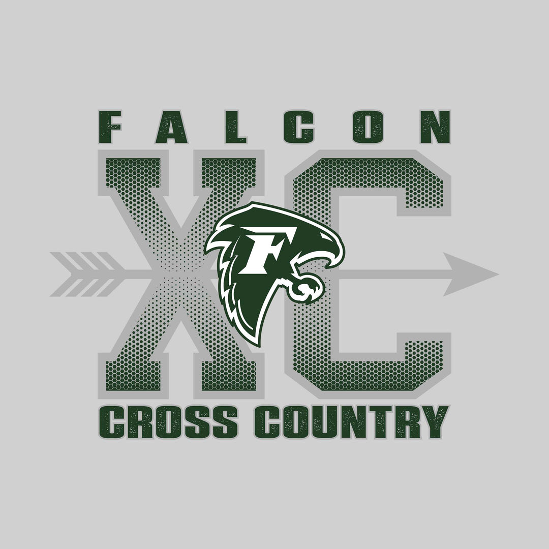 Freeland Falcons - Cross Country - XC with Arrow and Mascot