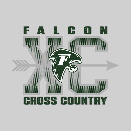 Freeland Falcons - Cross Country - XC with Arrow and Mascot