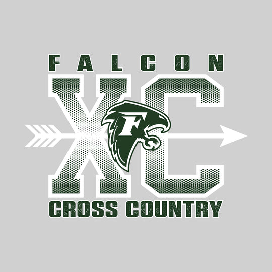 Freeland Falcons - Cross Country - XC with Arrow and Mascot