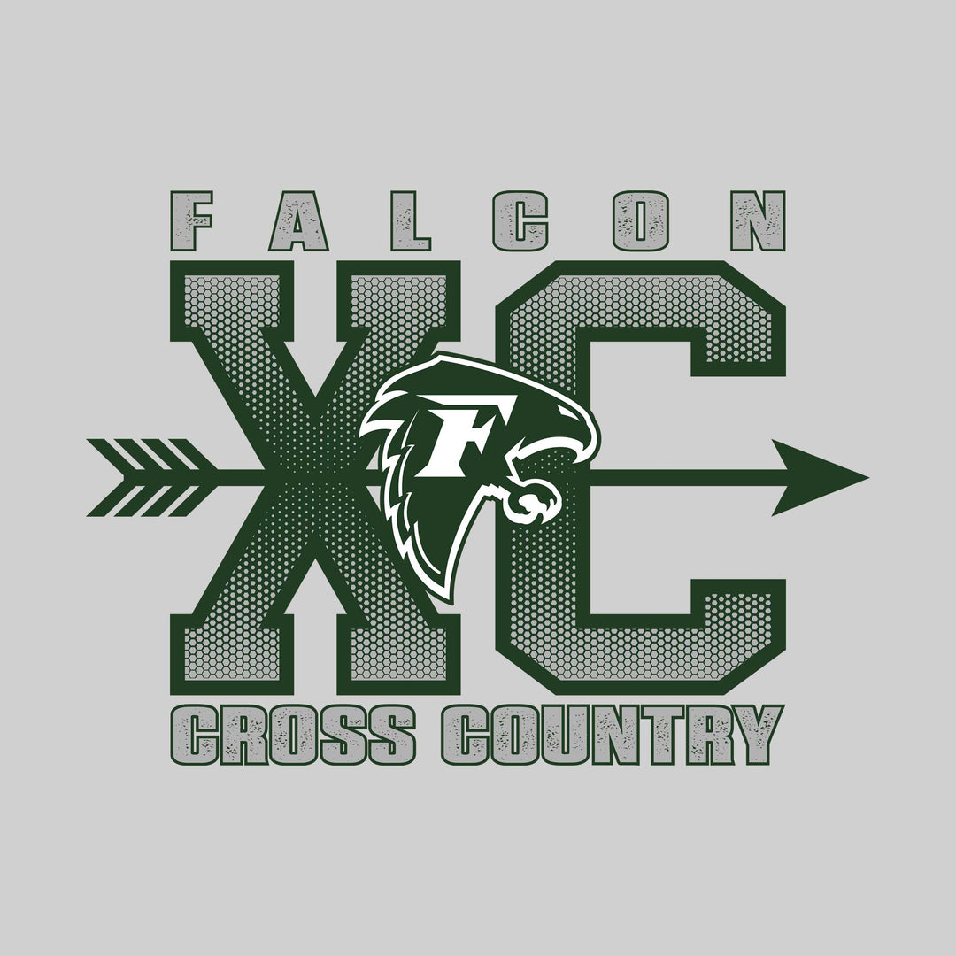 Freeland Falcons - Cross Country - XC with Arrow and Mascot