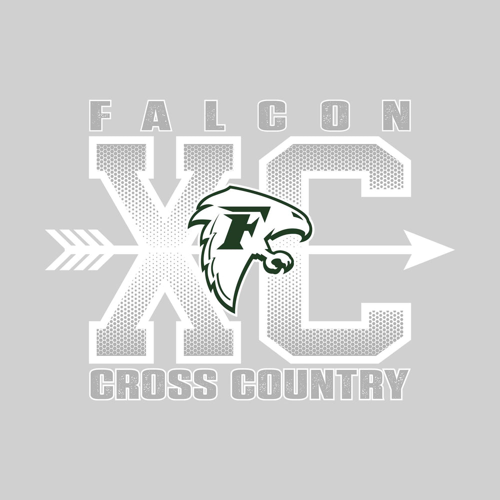 Freeland Falcons - Cross Country - XC with Arrow and Mascot