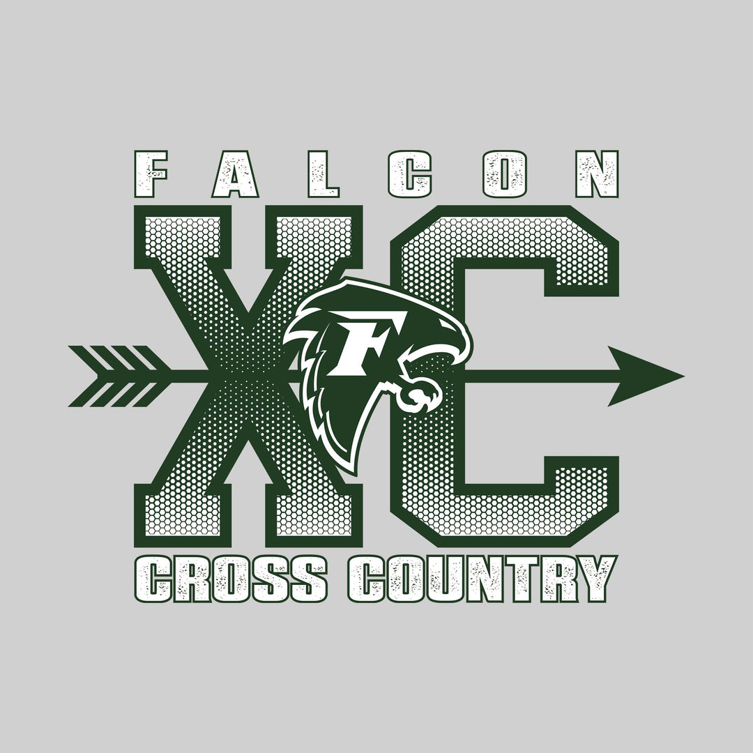 Freeland Falcons - Cross Country - XC with Arrow and Mascot