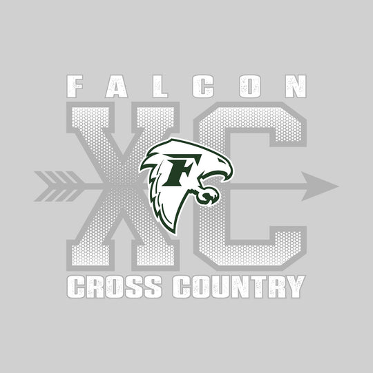 Freeland Falcons - Cross Country - XC with Arrow and Mascot