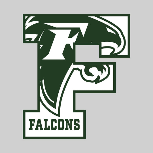 Freeland Falcons - Spirit Wear - F with Inset Mascot and Mascot Name