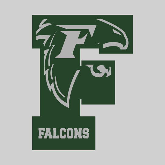 Freeland Falcons - Spirit Wear - Oversized Letter with Mascot Inset
