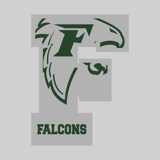 Freeland Falcons - Spirit Wear - Oversized Letter with Mascot Inset