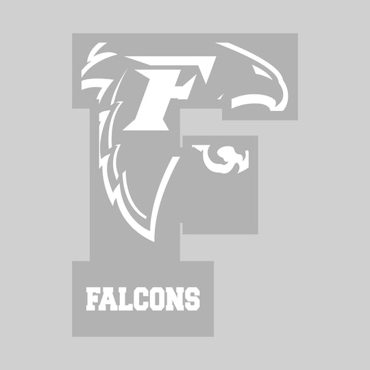 Freeland Falcons - Spirit Wear - Oversized Letter with Mascot Inset