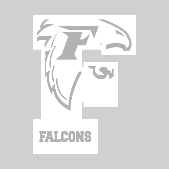 Freeland Falcons - Spirit Wear - Oversized Letter with Mascot Inset