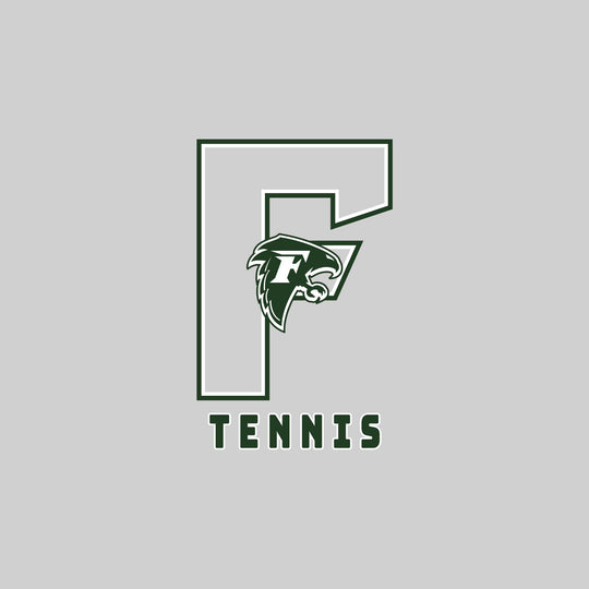 Freeland Falcons - Tennis - Outlined Letters Over Tennis