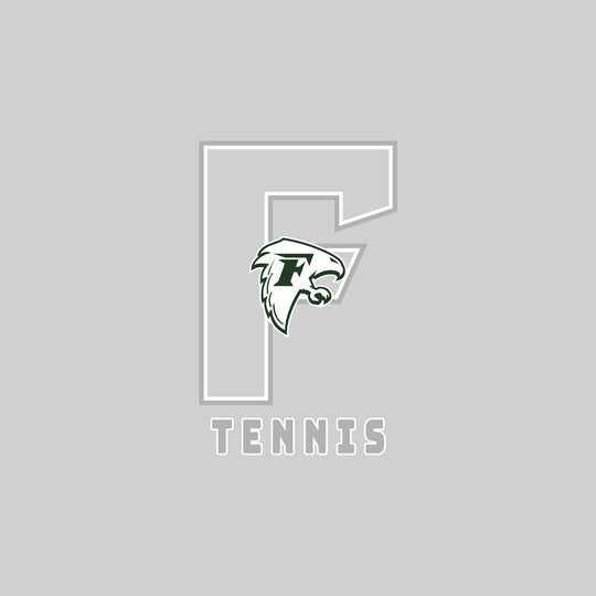 Freeland Falcons - Tennis - Outlined Letters Over Tennis