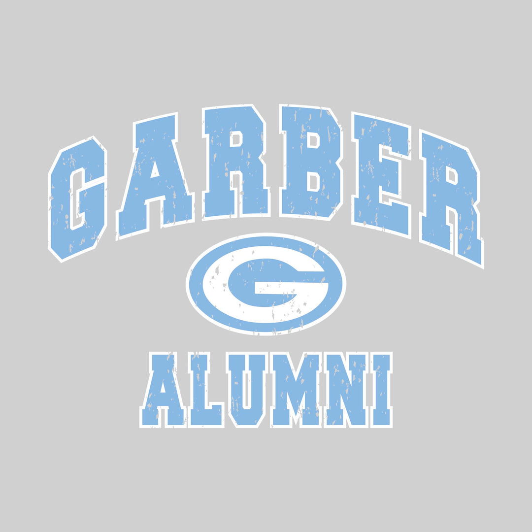 Garber Dukes - Alumni - Arched School Name Over Mascot