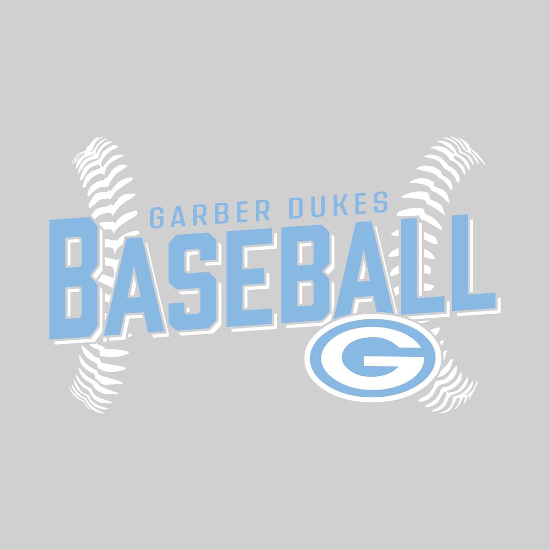 Garber Dukes - Baseball - Angled Baseball with Baseball Stitches