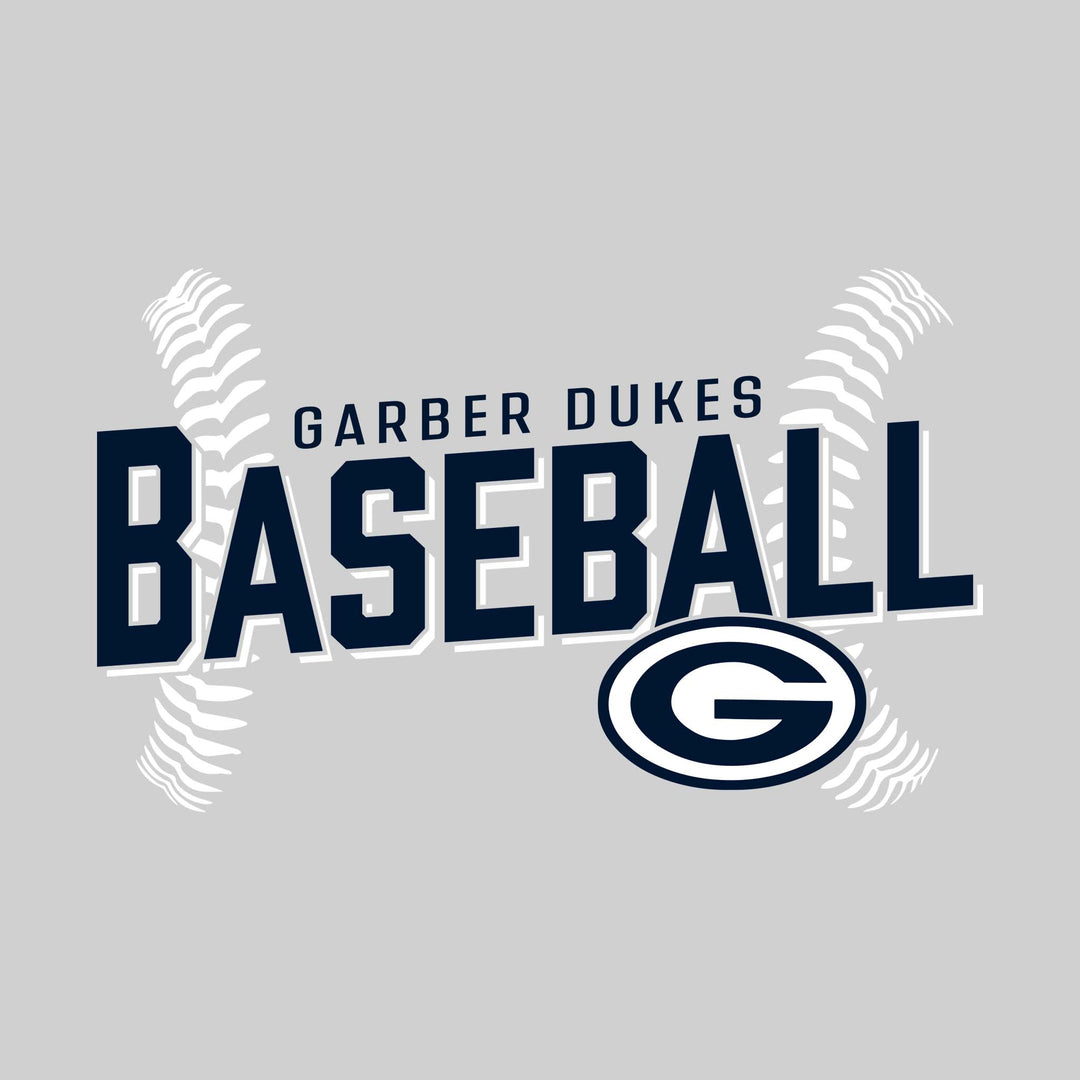 Garber Dukes - Baseball - Angled Baseball with Baseball Stitches