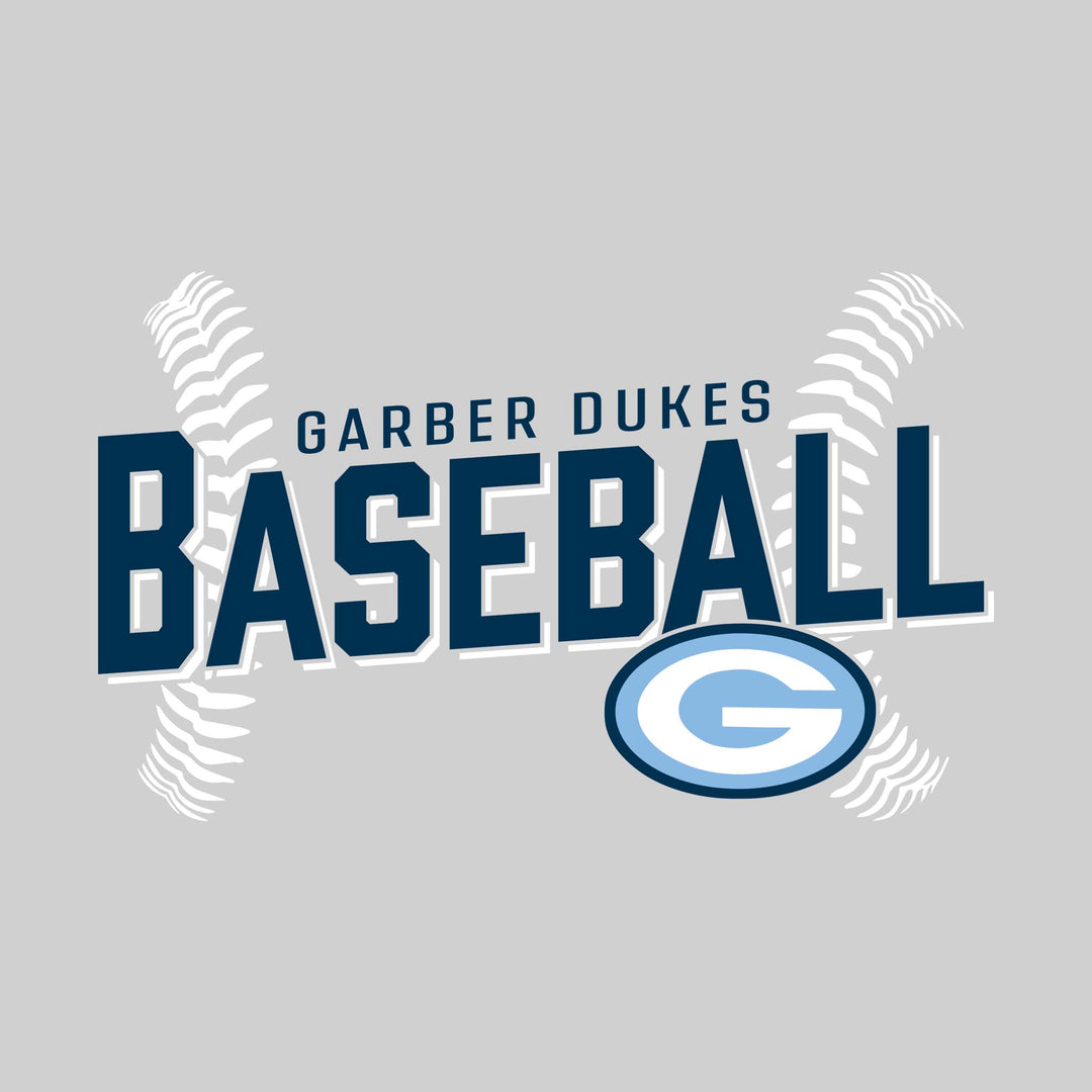 Garber Dukes - Baseball - Angled Baseball with Baseball Stitches