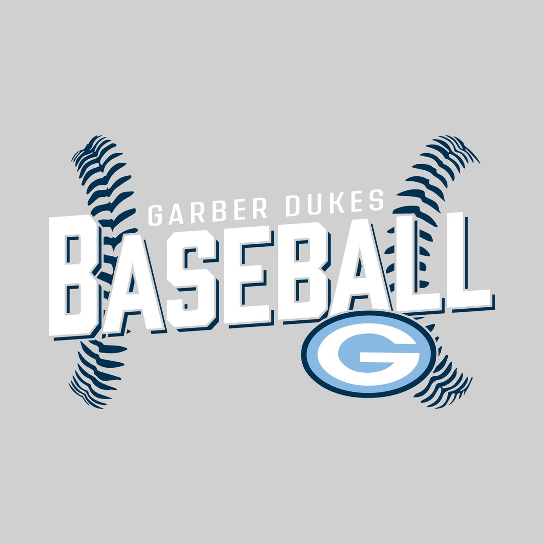 Garber Dukes - Baseball - Angled Baseball with Baseball Stitches