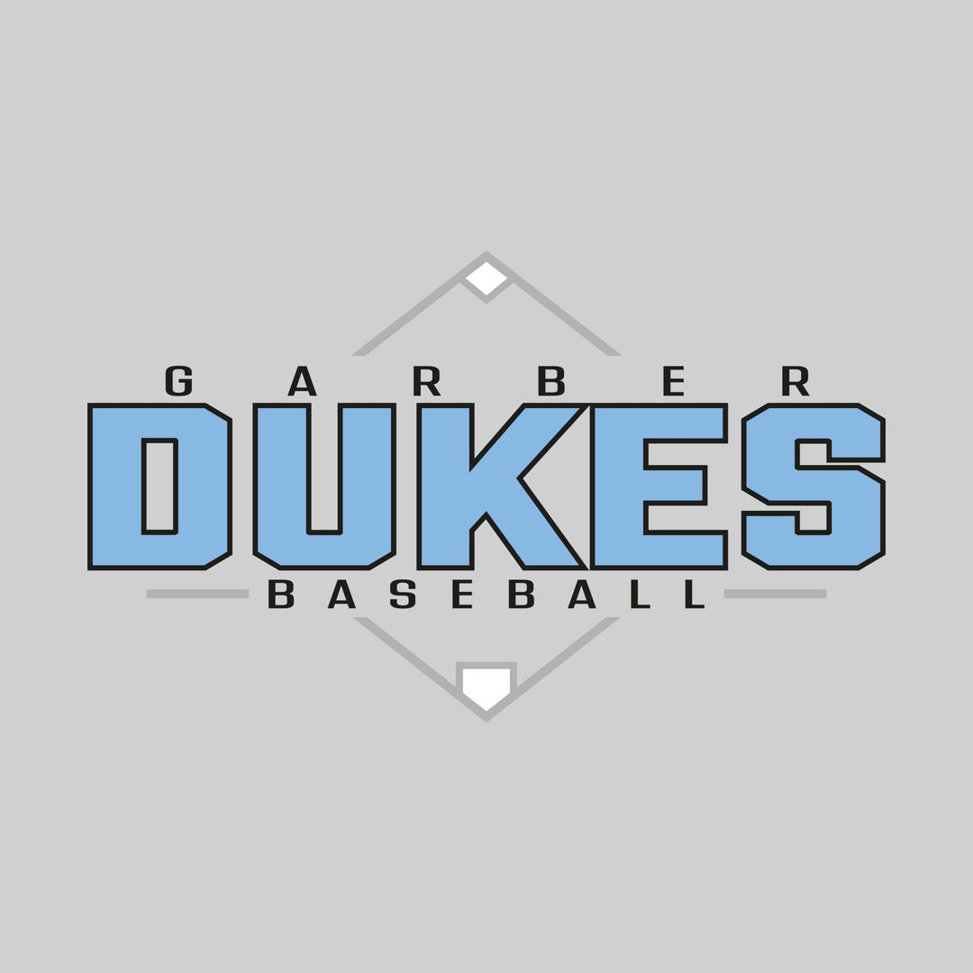 Garber Dukes - Baseball - Baseball Diamond with School Name