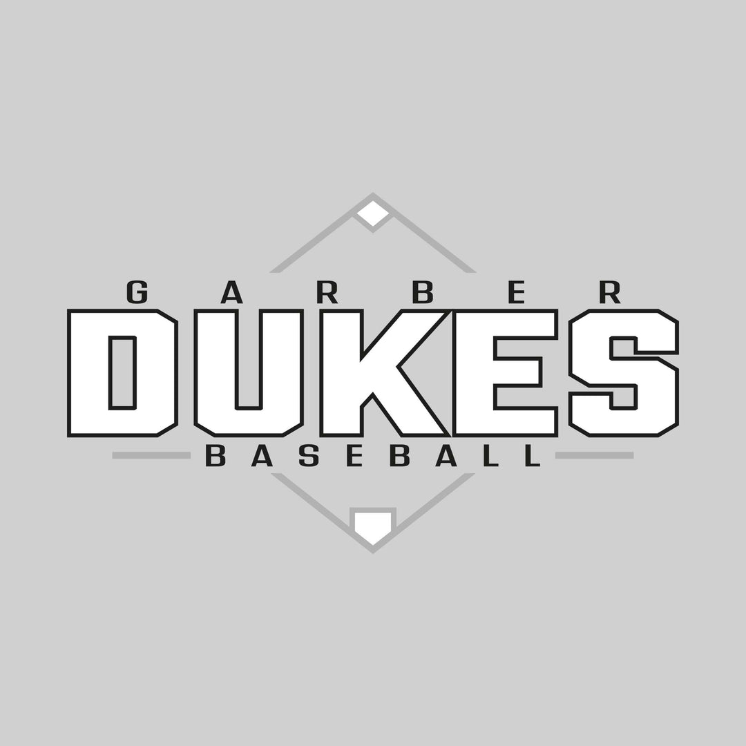 Garber Dukes - Baseball - Baseball Diamond with School Name