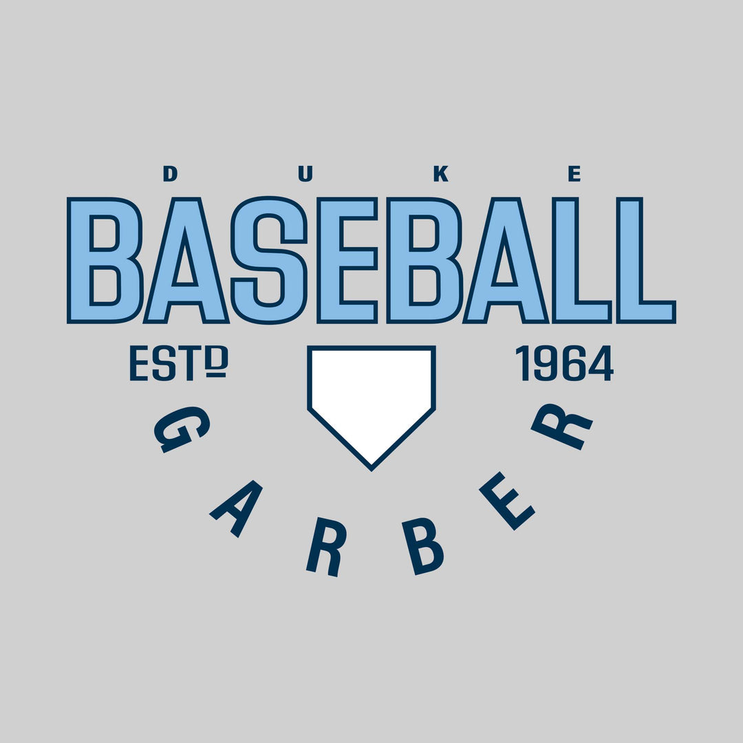 Garber Dukes - Baseball - Baseball with Established Year and Arched School Name