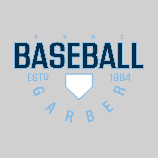 Garber Dukes - Baseball - Baseball with Established Year and Arched School Name