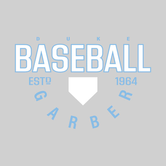 Garber Dukes - Baseball - Baseball with Established Year and Arched School Name
