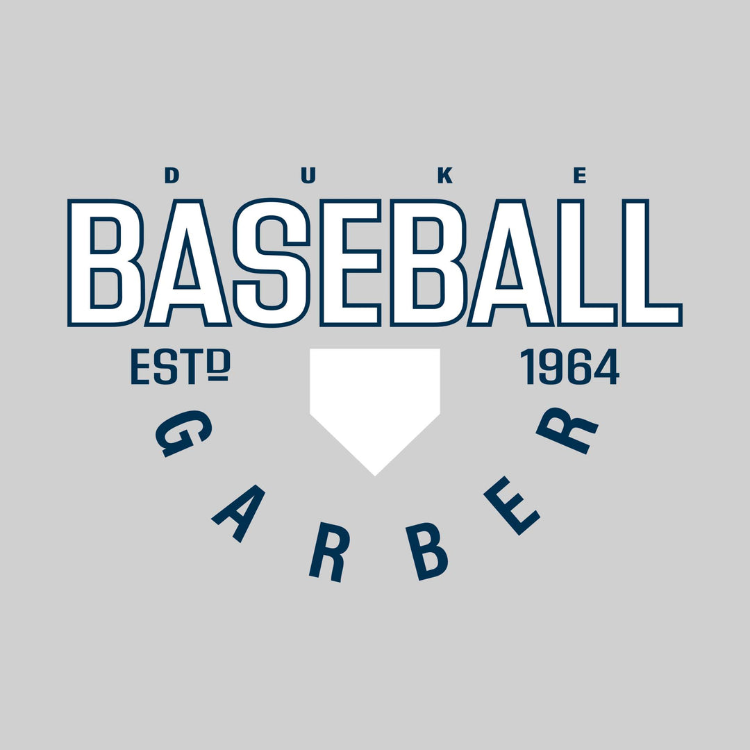 Garber Dukes - Baseball - Baseball with Established Year and Arched School Name