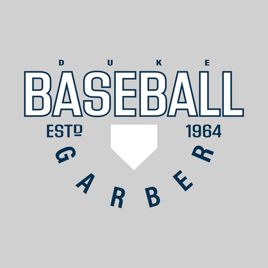 Garber Dukes - Baseball - Baseball with Established Year and Arched School Name